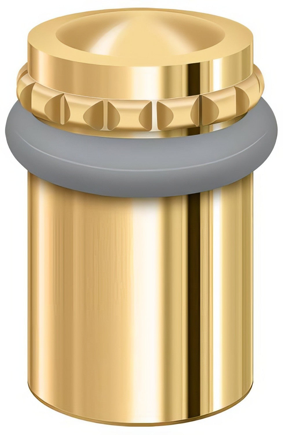 Deltana UFBP5000CR003 lifetime polished brass floor bumper