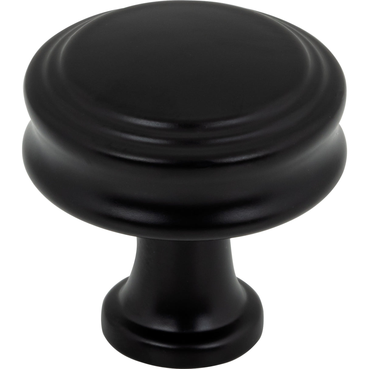 Top Knobs TK3190BLK Coddington 1 1/4" Length Round Knob Flat Black