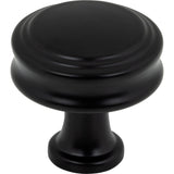 Top Knobs TK3190BLK Coddington 1 1/4" Length Round Knob Flat Black