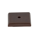 Top Knobs M1453 Aspen Square Knob Backplate Mahogany Bronze