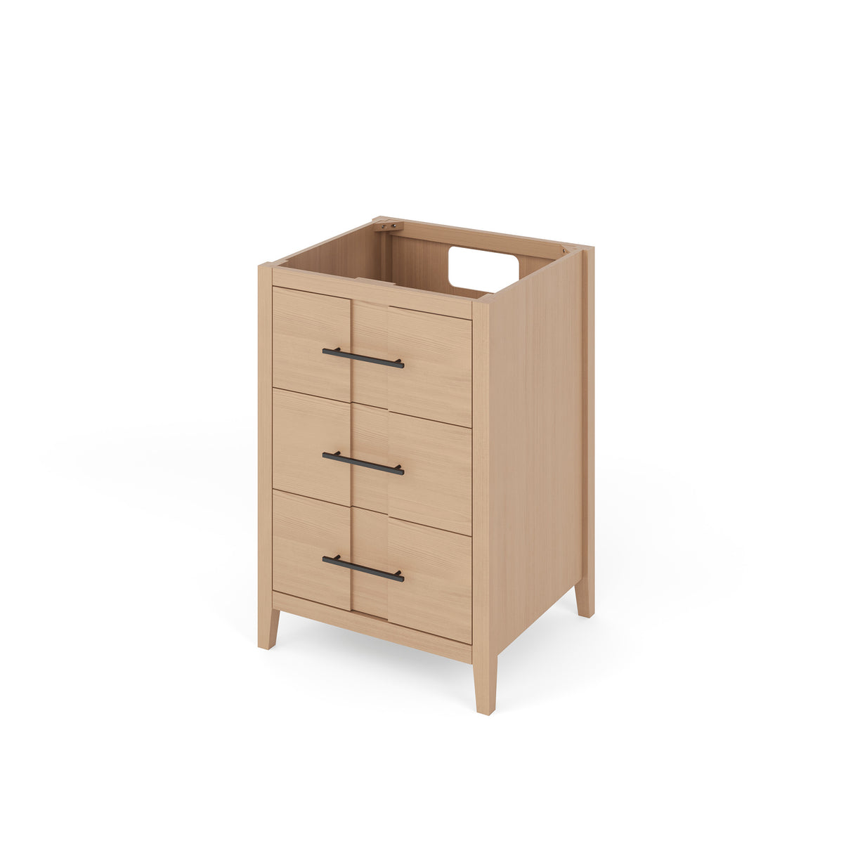 Jeffrey Alexander Katara 24" Natural Oak Single Sink Bathroom Vanity with Blue Limestone Top - 8 in. Widespread Faucet Top product image 2