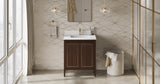 Jeffrey Alexander Percival 30" Dark Walnut Single Sink Bathroom Vanity with White Quartz Top - 8 in. Widespread Faucet Top - VKITPER30DWWQR1 product image 6