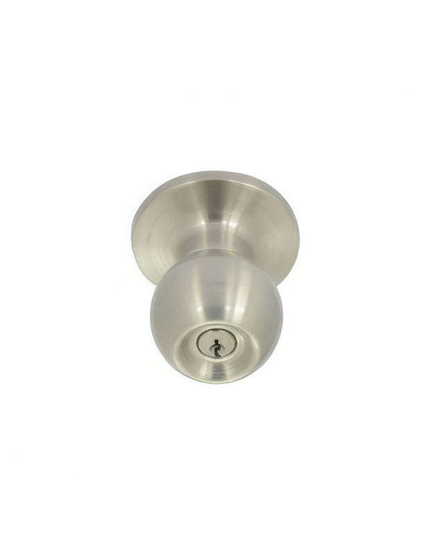Better Home Products UL10526DC satin nickel keyed entry door knob