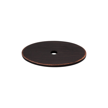 Top Knobs TK62TB Oval Knob Backplate Tuscan Bronze