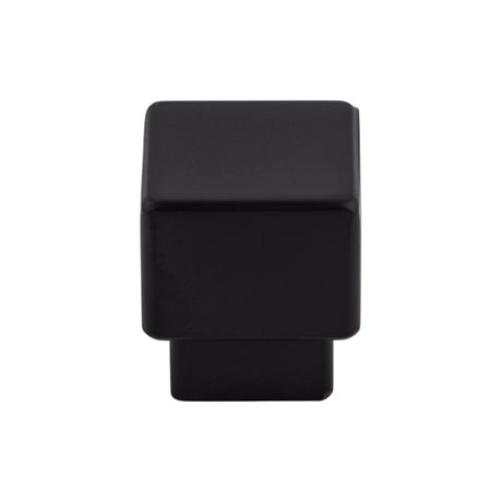 Top Knobs TK32BLK Tapered 1" Length Square Knob Flat Black