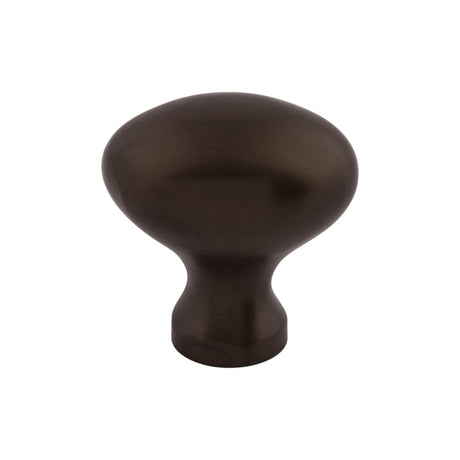 Top Knobs M750 Egg 1 1/4" Length Oval Knob Oil Rubbed Bronze