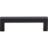 Top Knobs M1162 Square Bar 3 3/4" Center to Center Bar Pull Flat Black