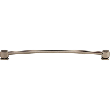 Top Knobs TK66PTA Oval Thin 12" Center to Center Bar Pull Pewter Antique