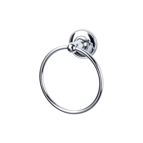 Top Knobs ED5PCD TOP BATH (R) Edwardian Bath Towel Ring Polished Chrome