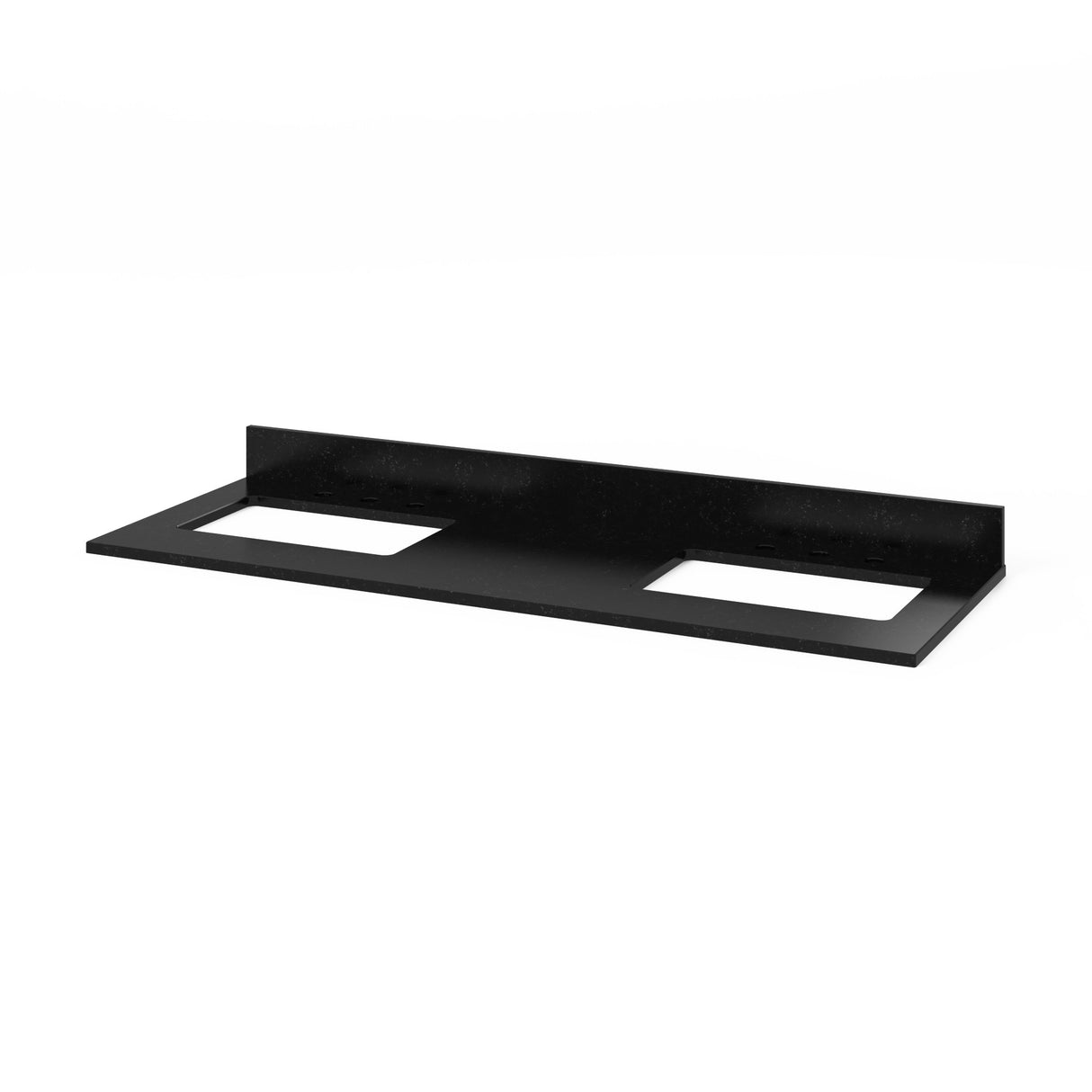 Jeffrey Alexander Chatham 60" Chocolate Double Sink Bathroom Vanity with Black Granite Top - 8 in. Widespread Faucet Top - VKITCHA60CHBGR product image 5