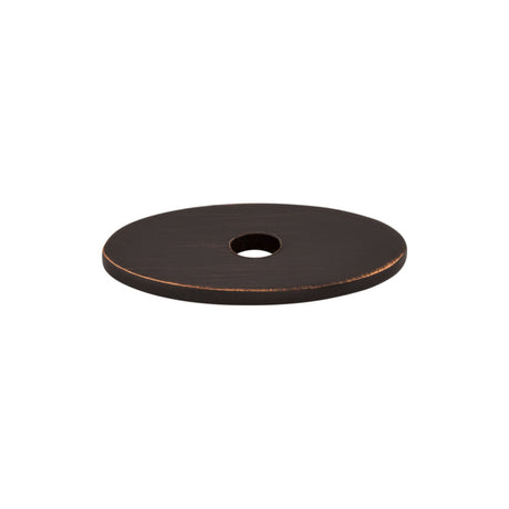 Top Knobs TK58TB Oval Knob Backplate Tuscan Bronze