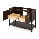 Jeffrey Alexander Kipling 49" Dark Walnut Single Sink Bathroom Vanity with Calacatta Vienna Quartz Top - Single-Hole Faucet Top product image 3