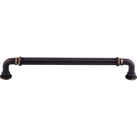 Top Knobs TK324UM Reeded 7" Center to Center Bar Pull Umbrio