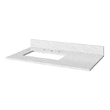 Jeffrey Alexander Theodora 36" Black Single Sink Bathroom Vanity with White Carrara Marble Top - 8 in. Widespread Faucet Top product image 5