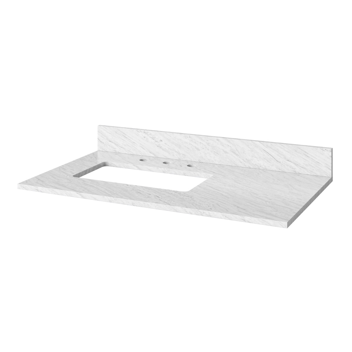 Jeffrey Alexander Percival 36" Hale Blue Single Sink Bathroom Vanity with White Carrara Marble Top - 8 in. Widespread Faucet Top product image 5