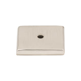 Top Knobs M2020 Aspen II Square Knob Backplate Brushed Satin Nickel