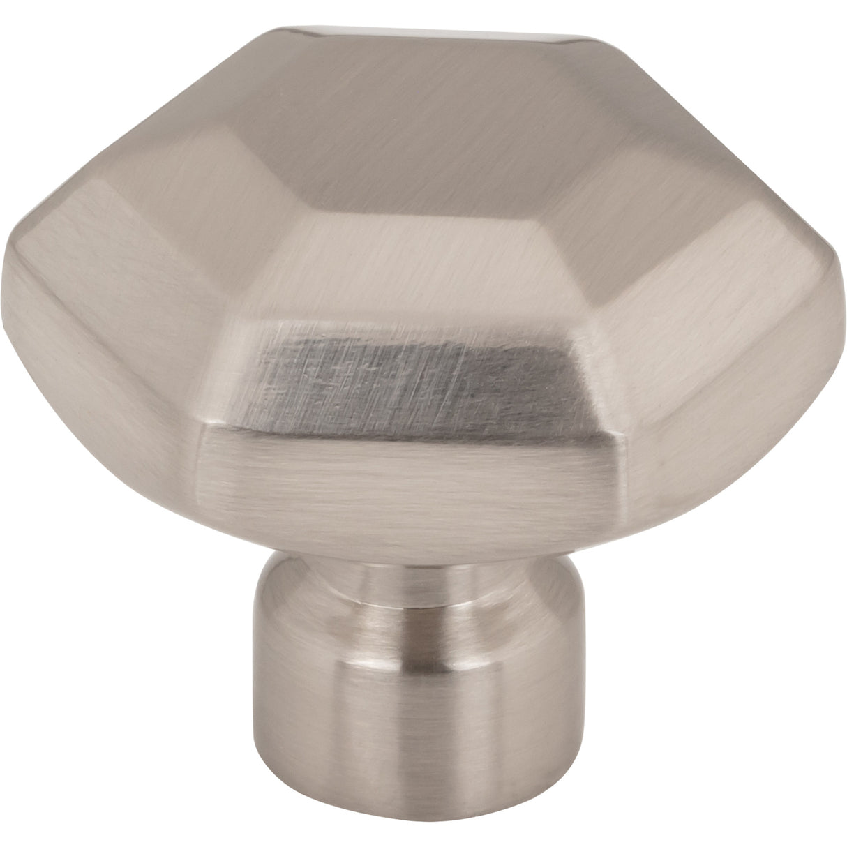 Top Knobs TK3200BSN Dustin 1 1/4" Length Geometric Knob Brushed Satin Nickel