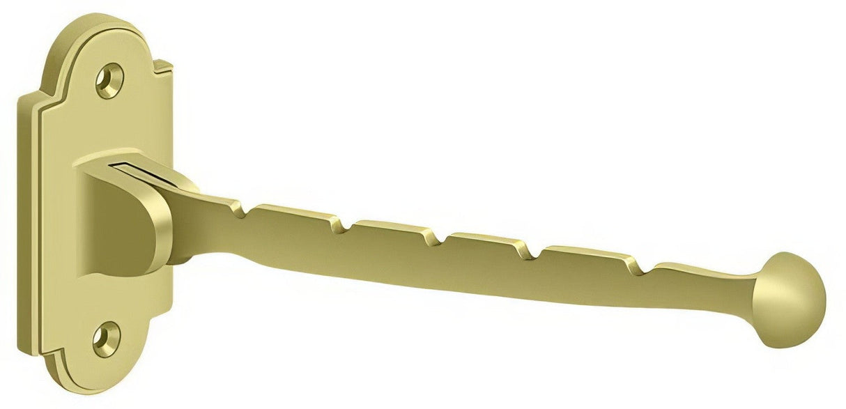 Deltana VH65U3 polished brass valet hook