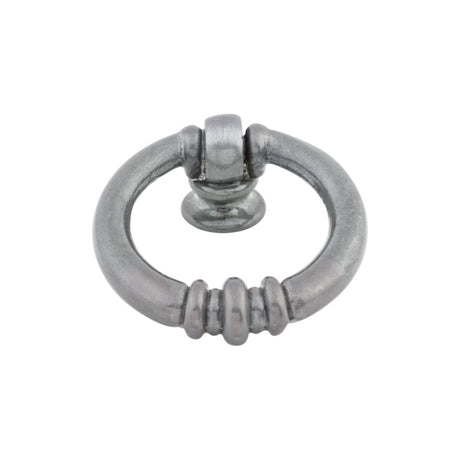 Top Knobs M177 Newton Ring 1 5/8" Length Round Knob Pewter Light
