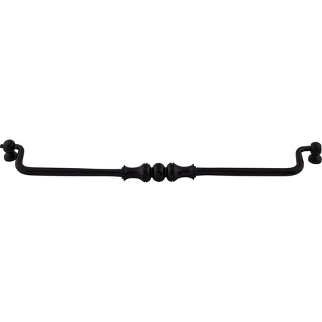 Top Knobs M686 Orne 12" Center to Center Drop Handle Patina Black