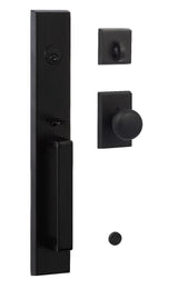 Sure-Loc VL507-OK FBL flat black single cylinder handleset with trim