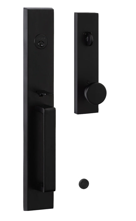 Sure-Loc VL507-ZT FBL flat black single cylinder handleset with trim