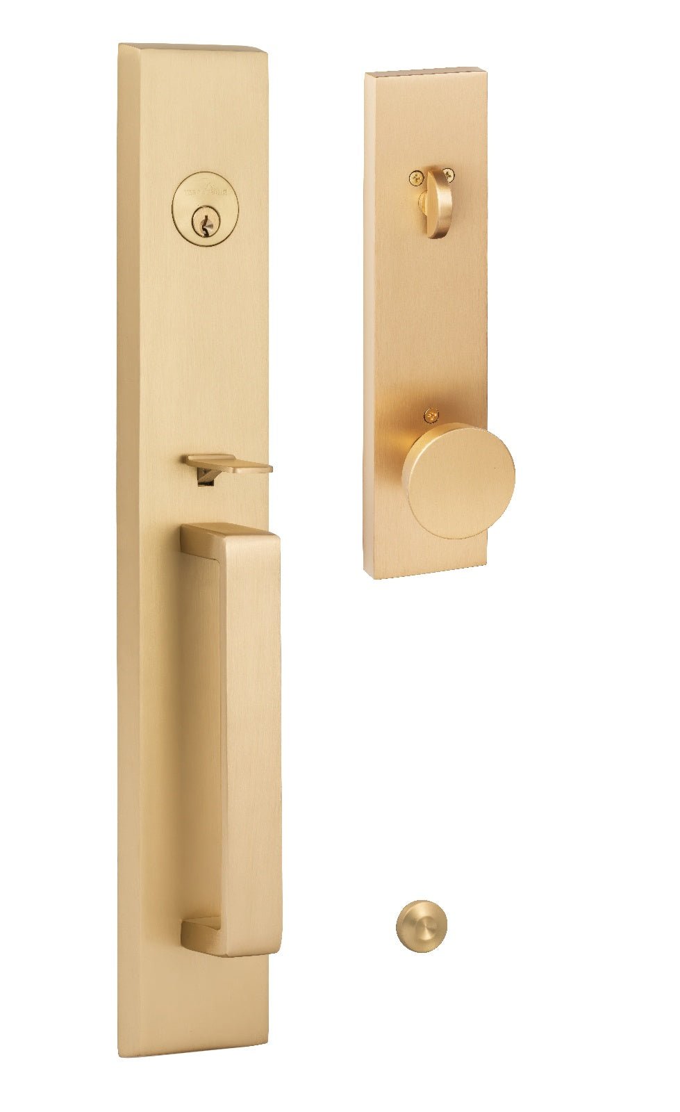 Sure-Loc VL507-ZT SB satin brass single cylinder handleset with trim