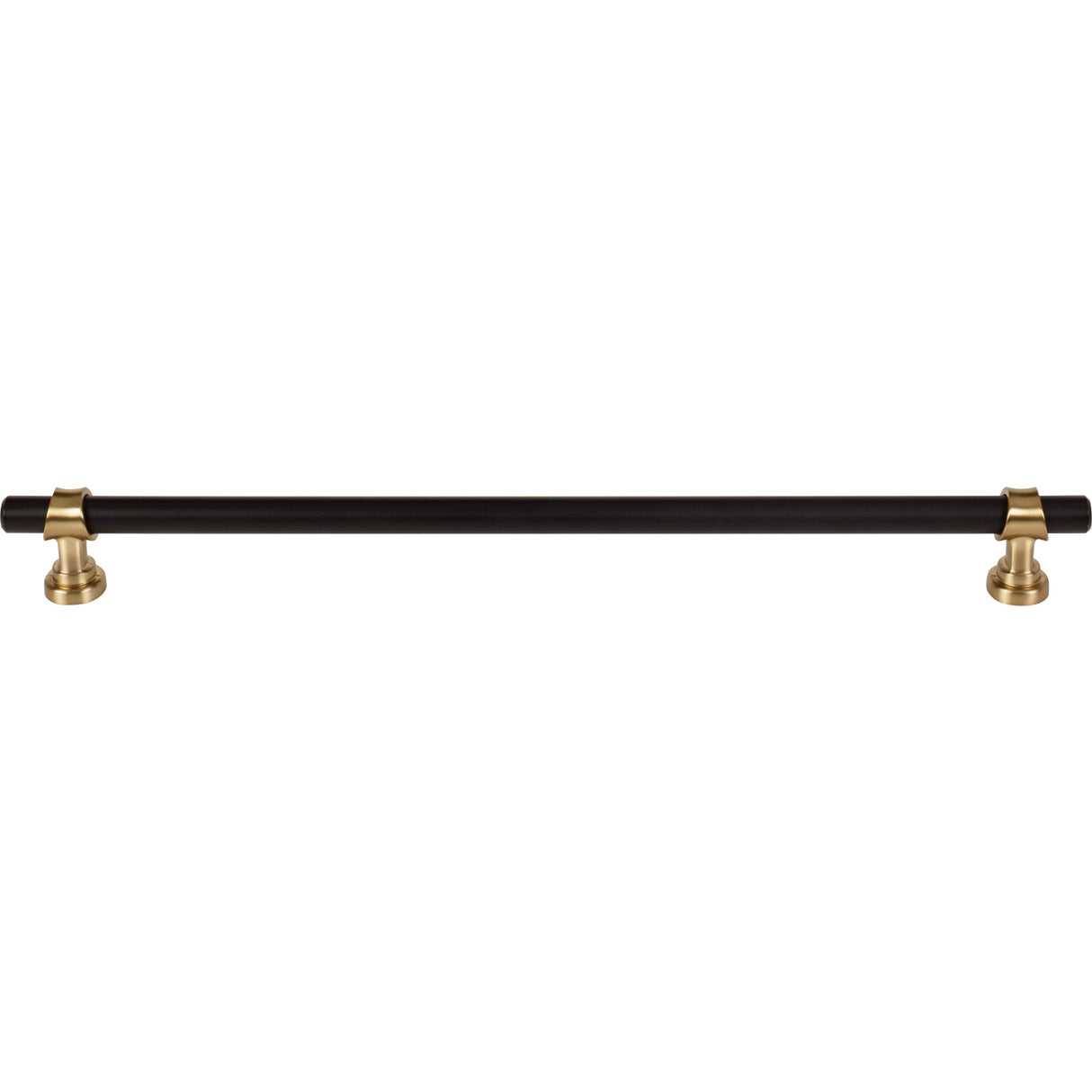 Top Knobs M2764 Bit 12" Center to Center Bar Pull Flat Black and Honey Bronze