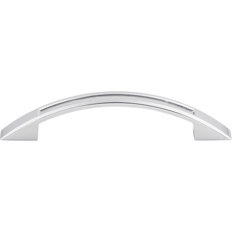 Top Knobs TK618PC Tango Cut Out 3 3/4" Center to Center Bar Pull Polished Chrome