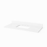 Jeffrey Alexander Dashwood Blue Steel Single Sink Bathroom Vanity with White Quartz Top - 8 in. Widespread Faucet Top - VKITDAS48BSWQR product image 4