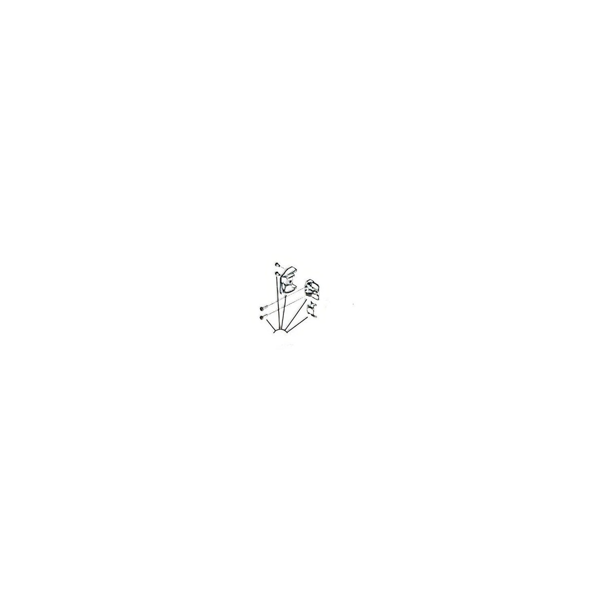 Von Duprin 0500143 polished brass end cap kit