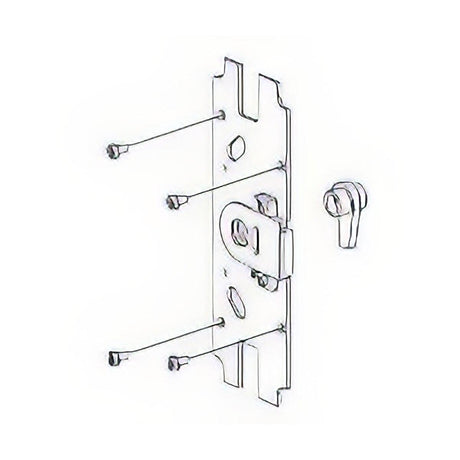 Von Duprin 05010626D 050106 Night Latch Backplate Conversion Kit Satin Chrome