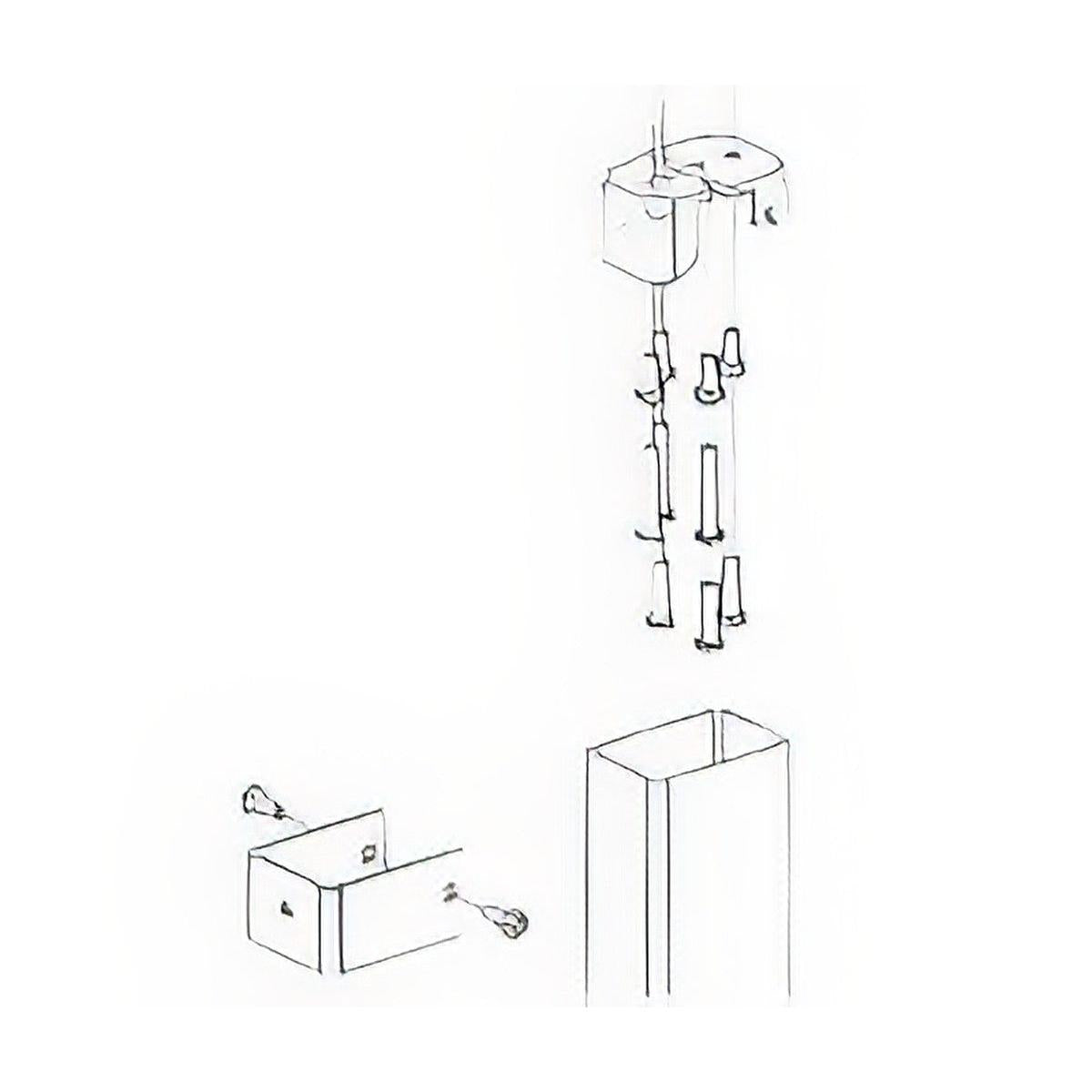 Von Duprin 050335SP313 050335 Top Fitting and Cover for 16547 / 49547 / 16548 / 49548 Mullion Sprayed Duranodic