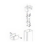 Von Duprin 050335SP313 050335 Top Fitting and Cover for 16547 / 49547 / 16548 / 49548 Mullion Sprayed Duranodic