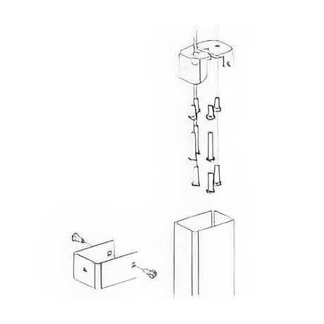 Von Duprin 050335SP313 050335 Top Fitting and Cover for 16547 / 49547 / 16548 / 49548 Mullion Sprayed Duranodic