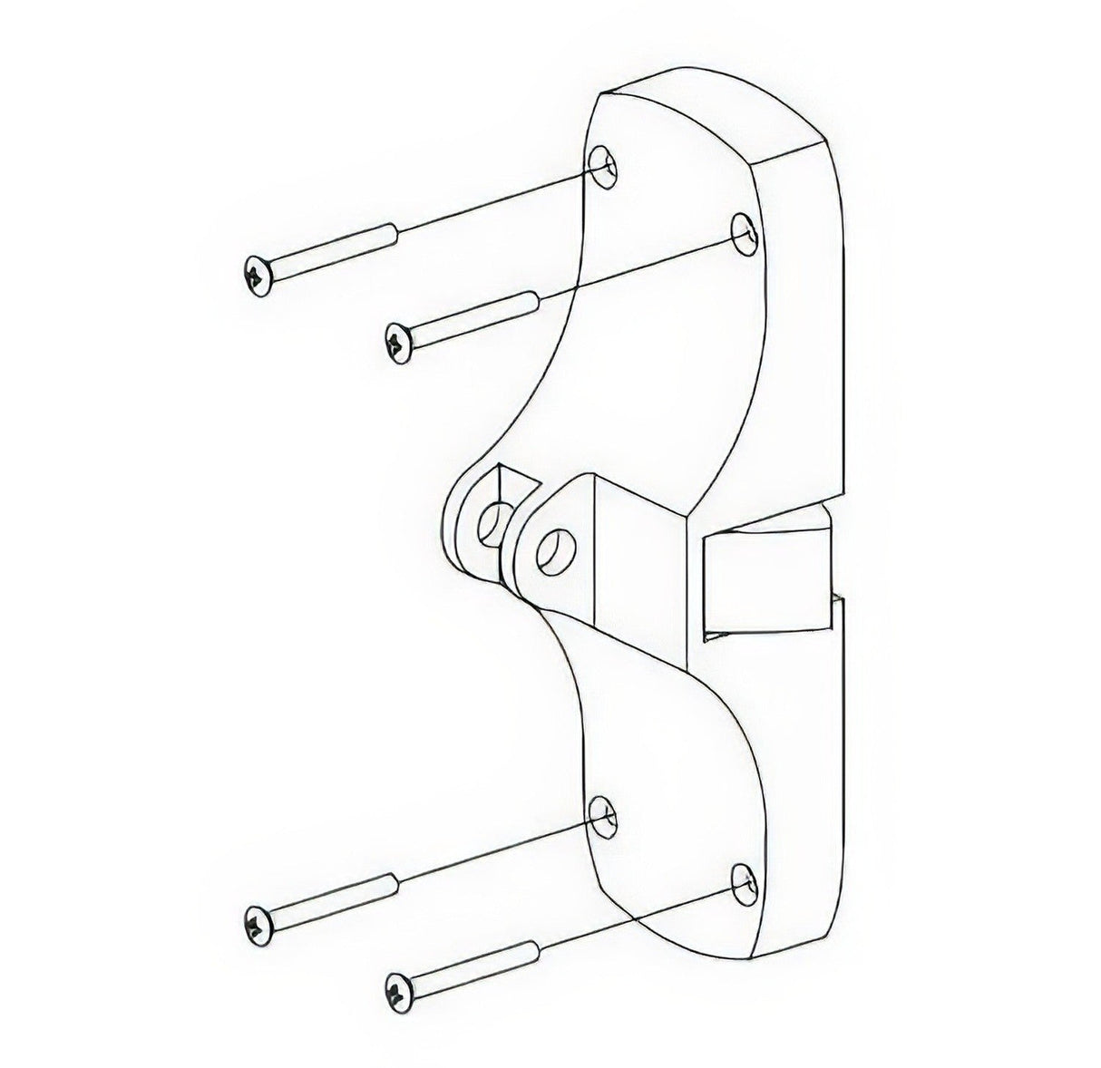 Von Duprin 05041026D satin chrome center case kit