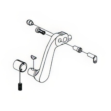 Von Duprin 05043826D 050438 Lever Arm Kit for 88 Series Right Handed Rim / Mortise / Vertical Rod Exit Device Satin Chrome