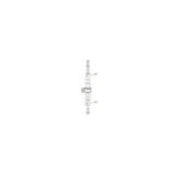 Von Duprin 05051332D 050513 Top Rod Kit for 3527AEO or 9827EO Series Exit Device Satin Stainless Steel