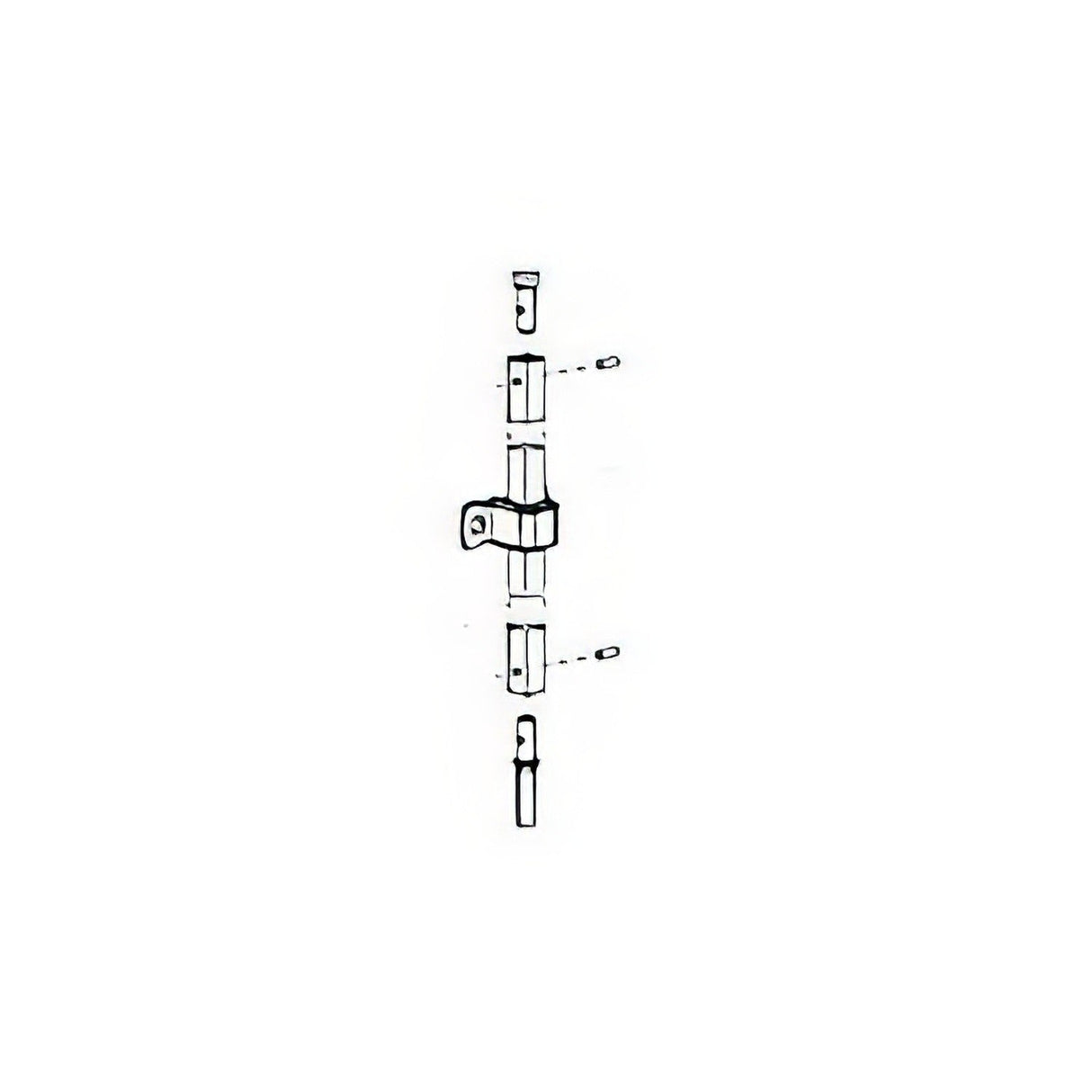 Von Duprin 05051528 050515 Bottom Rod Kit for 3527AEO or 9827EO Series Exit Device Satin Aluminum