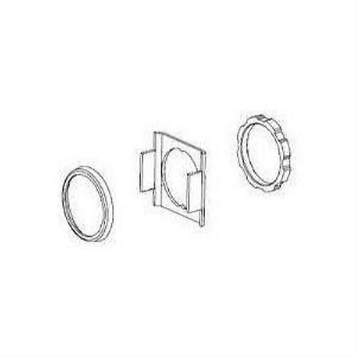 Von Duprin 10781326 107813 Cylinder Mounting Package for 3347AEO / 3547AEO Series Exit Devices Polished Chrome