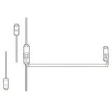 Von Duprin 8827EOF43LHR 8827EOF Surface Mounted Fire Rated Vertical Rod Exit Device Satin Brass