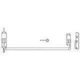 Von Duprin 8827TP43 8827TP Surface Mounted Vertical Rod Exit Device Satin Brass