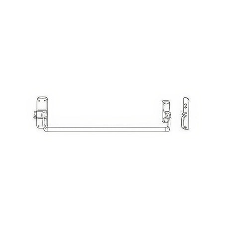 Von Duprin 88TP43 satin brass rim exit device