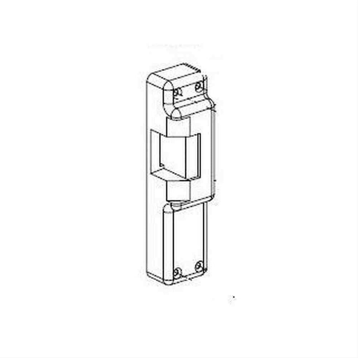 Von Duprin 9687164 Faceplate for 6211WF / 6211AS / 6211DS / 6211DSFS / 6211FS Mortise Lock Electric Exit Device Strike Satin Brass