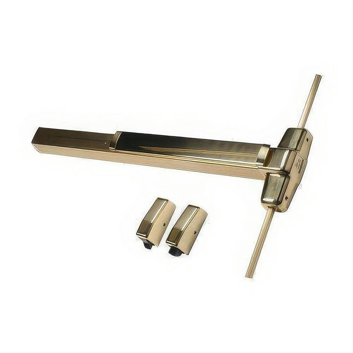 Von Duprin 9827EO33 9827EO3 3ft. Surface Mounted Vertical Rod Exit Device Polished Brass