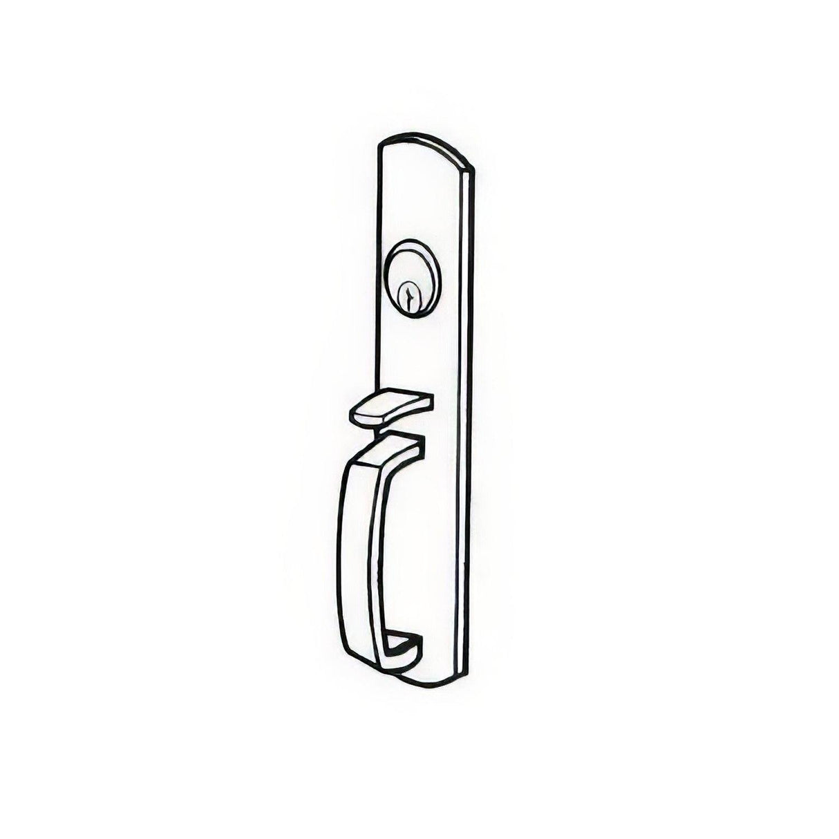 Von Duprin 990NLR10 990NLR Night Latch Handle Trim for 98 and 99 Series Rim Exit Device Satin Bronze