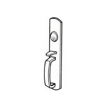 Von Duprin 990NLR10 990NLR Night Latch Handle Trim for 98 and 99 Series Rim Exit Device Satin Bronze