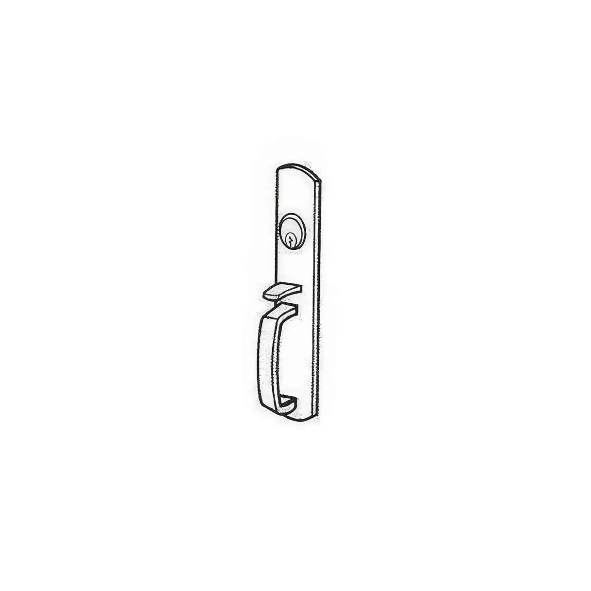Von Duprin 996LM4RHR satin brass lever trim