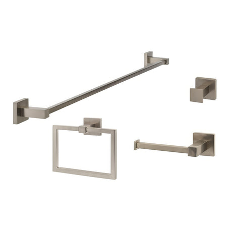Sure-Loc Hardware VR-SET-PH1 15 bathroom package in satin nickel, front view
