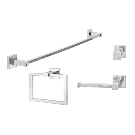 Sure-Loc Hardware VR-SET-PH1 26 bathroom package in polished chrome, additional view